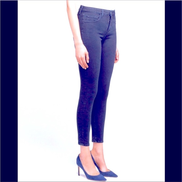 L’Agence Indigo Margot Hi Rise Skinny Jeans Sz25 Contour Waist Hugs to Taper Leg - Picture 5 of 12